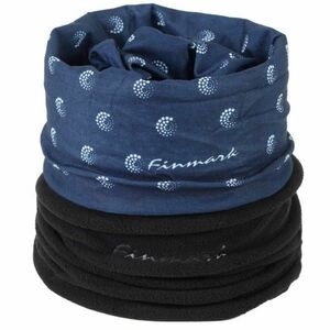 Finmark MULTIFUNCTIONAL SCARF WITH FLEECE Multifunkční šátek s fleecem, tmavě modrá, velikost obraz