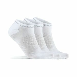 Kotníkové ponožky CRAFT CORE Dry Shaftless 3 páry bílá 43-45 obraz