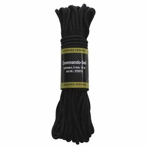 MFH polypropylénové lano 15 metrů 5mm černé obraz