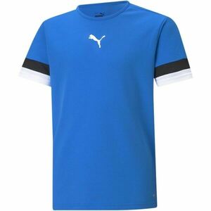 Puma TEAMRISE JERSEY TEE Dětské fotbalové triko, modrá, velikost obraz
