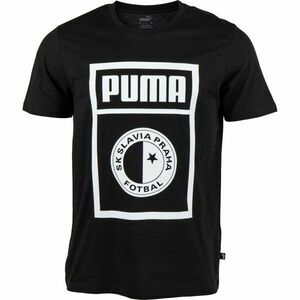 Puma SLAVIA PRAGUE GRAPHIC TEE Pánské triko, černá, velikost obraz
