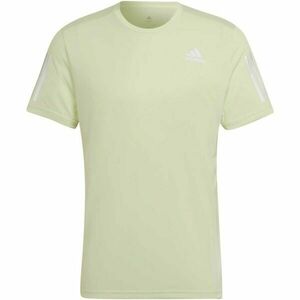 adidas OWN THE RUN TEE Pánské běžecké tričko, světle zelená, velikost obraz