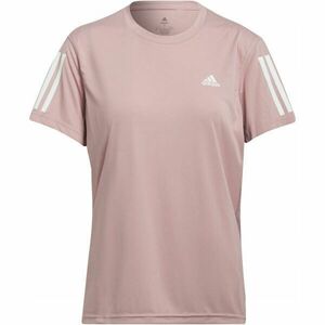 adidas OWN THE RUN TEE Dámské běžecké tričko, růžová, velikost obraz