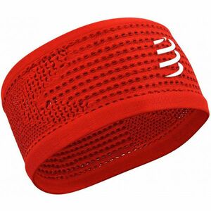 Compressport HEADBAND ON/OFF Běžecká sportovní čelenka, červená, velikost obraz