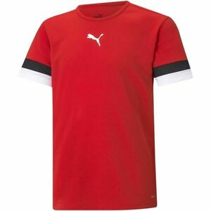 Puma TEAMRISE JERSEY TEE Dětské fotbalové triko, červená, velikost obraz