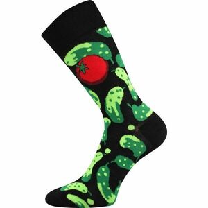 Lonka CUCUMBERS Unisexové ponožky, černá, velikost obraz
