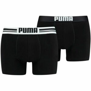 Puma PLACED LOGO BOXER 2P Pánské boxerky, černá, velikost obraz
