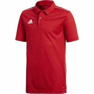 adidas CORE 18 POLO SHIRT Chlapecké polo tričko, červená, velikost obraz