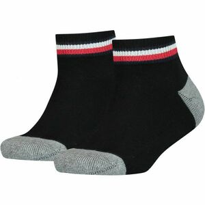 Tommy Hilfiger KIDS ICONIC SPORTS QUARTER 2P Dětské ponožky, černá, velikost obraz