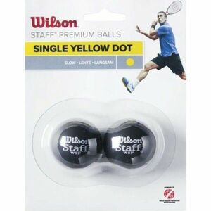 Wilson STAFF SQUASH 2 BALL YEL DOT Squashový míček, žlutá, velikost obraz