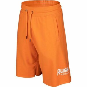 Russell Athletic CIRCLE RAW SHORT Pánské šortky, oranžová, velikost obraz