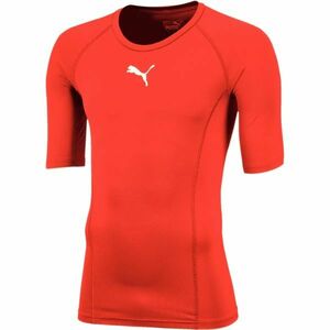 Puma LIGA BASELAYER TEE Pánské funkční triko, červená, velikost obraz