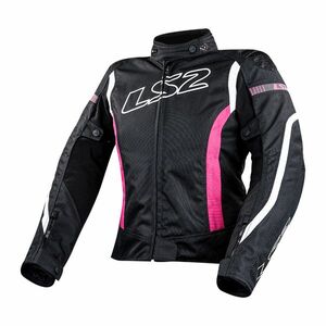 Dámská moto bunda LS2 Gate Black Pink XL černá/růžová obraz