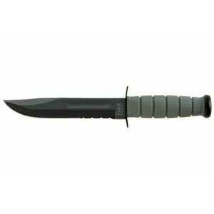 Nůž s pevnou čepelí KA-BAR® Fighting-Utility Knife foliage green s kombinovaným ostřím obraz