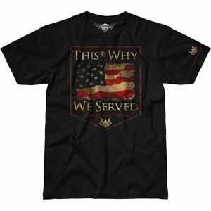 Pánské tričko 7.62 Design® Veterans This Is Why We Served - černé (Velikost: S) obraz