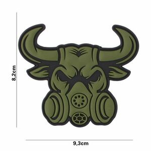 Nášivka Gasmask Bull 101INC® - zelená obraz