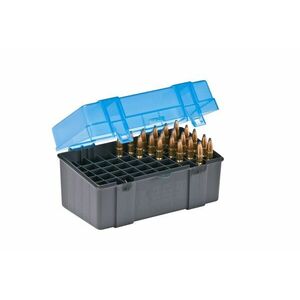 Krabička na náboje - 7 mm Magnum Plano Molding® USA - 50 ks, modrá obraz