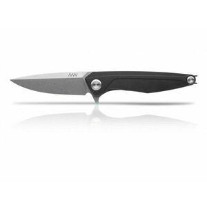 Zavírací nůž ANV® Z300 Dural Frame Lock - Černá rukojeť, šedá čepel - Stone Wash (Barva: Černá, Varianta: Šedá čepel - Stone Wash) obraz