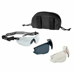 Ochranné brýle Combat Bollé® – pískové, sada – Černá (Barva: Černá) obraz