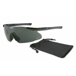 Univerzální ochranné brýle ESS® ICE-1 - Grey (Barva: Černá, Čočky: Kouřově šedé) obraz