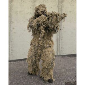 Maskovací oblek “Hejkal“ Ghillie Suit 4-dílný ANTI FIRE Mil-Tec® - desert (Barva: Khaki, Velikost: M - L) obraz