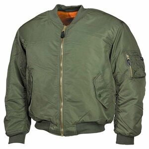 Bunda MFH® Flight Jacket MA1 “Bomber“- oliv (Barva: Olive Green, Velikost: 3XL) obraz
