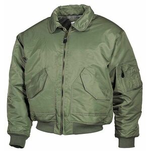 Bunda MFH® Flight Jacket CWU “Bomber“ – Olive Green (Barva: Olive Green, Velikost: M) obraz