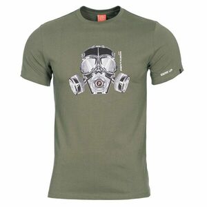 Pánské tričko Gas mask Pentagon® – Olive Green (Barva: Olive Green, Velikost: 3XL) obraz