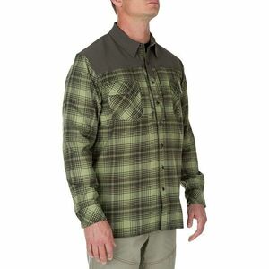 Flanelová košile s dlouhým rukávem 5.11 Tactical® Sidewinder - Mosstone (Barva: Mosstone, Velikost: S) obraz
