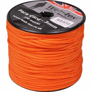 Padáková šňůra - paracord na cívce Web-tex® 3 mm, 100 metrů - oranžový (Barva: Oranžová) obraz