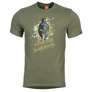 Pánské tričko PENTAGON® Spartan Warrior - zelené (Barva: Zelená, Velikost: 3XL) obraz