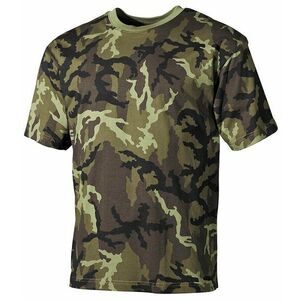 Bavlněné tričko US army MFH® s krátkým rukávem - vzor 95.-CZ (Barva: Vzor 95 woodland , Velikost: S) obraz