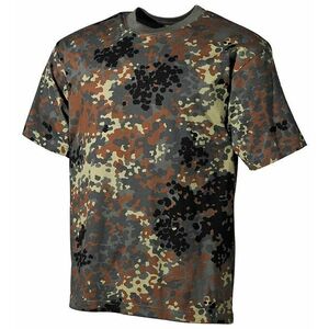 Bavlněné tričko US army MFH® s krátkým rukávem - flecktarn (Barva: Flectarn, Velikost: S) obraz