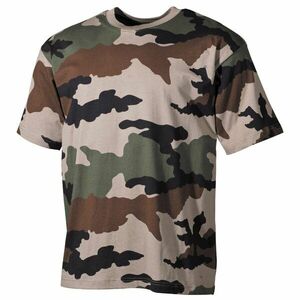 Bavlněné tričko US army MFH® s krátkým rukávem - CCE (Barva: Camouflage Centre Europe (CCE) , Velikost: S) obraz