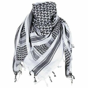 Šátek palestina s třásněmi MFH® – Černá / bílá (Barva: Černá / bílá) obraz