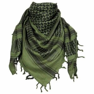 Šátek palestina s třásněmi MFH® – Zelená / černá (Barva: Zelená / černá) obraz
