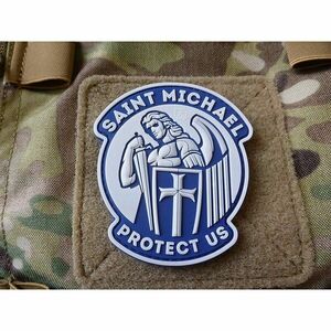 Nášivka Saint Michael Protect Us JTG® - modrá (Barva: Modrá) obraz