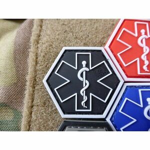 Nášivka Paramedic Hexagon JTG® - Swat (Barva: Černá) obraz