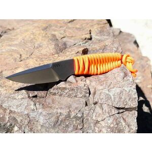 Nůž s pevnou čepelí ANV® P100 - Hunting Orange (Barva: Hunting Orange, Varianta: Šedá čepel – Stone Wash) obraz