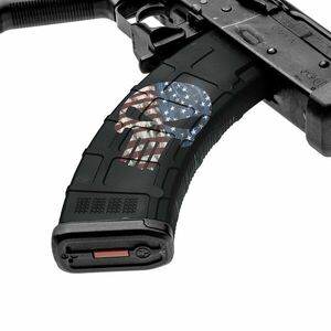 GunSkins® prémiový vinylový skin na zásobník AK-47 – GS Skull America (Barva: GS Skull America) obraz