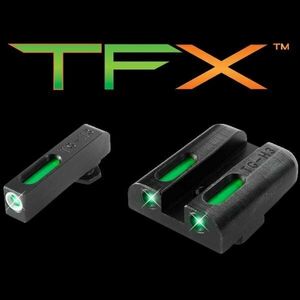 Mířidla TFX Tritium / Fiber-Optic Truglo® - Glock® High Set – Černá (Barva: Černá) obraz