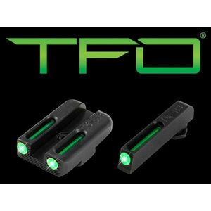 Mířidla TFO Tritium / Fiber-Optic Truglo® - Glock® Low Set – Černá (Barva: Černá) obraz