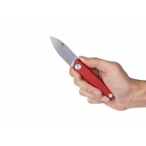 Zavírací nůž Z050 ANV® - barva rukojeti: červená, šedá čepel - Stone wash (Barva: Červená, Varianta: Šedá čepel - Stone Wash) obraz