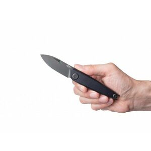 Zavírací nůž Z050 ANV® – barva rukojeti: černá, černá čepel - DLC (Barva: Černá, Varianta: Černá čepel - DLC) obraz