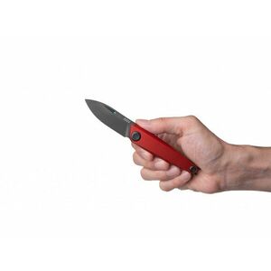 Zavírací nůž Z050 ANV® – barva rukojeti: červená, černá čepel - DLC (Barva: Červená, Varianta: Černá čepel - DLC) obraz