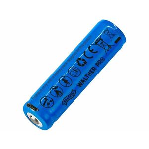 Nabíjecí baterie ICR18650 Li-lon / 2 600 mAh / 3, 6 V Walther® (Barva: Modrá) obraz