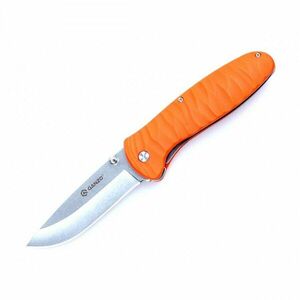 Zavírací nůž G6252 Ganzo® – Stříbrná čepel – Satin, Oranžová (Barva: Oranžová, Varianta: Stříbrná čepel – Satin) obraz