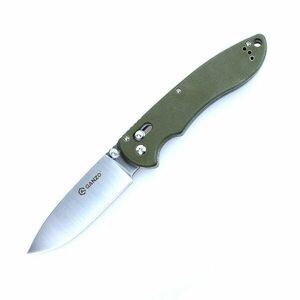 Zavírací nůž G740 Ganzo® – Stříbrná čepel – Satin, Zelená (Barva: Zelená, Varianta: Stříbrná čepel – Satin) obraz