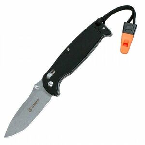 Zavírací nůž G7412 Ganzo® – Stříbrná čepel – Satin, Černá (Barva: Černá, Varianta: Stříbrná čepel – Satin) obraz