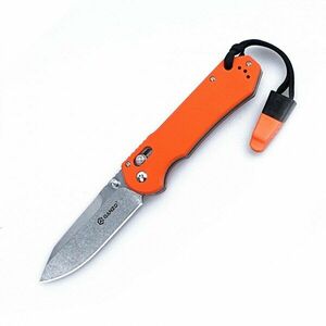 Zavírací nůž G7452-WS Ganzo® – Šedá čepel SW, Oranžová rukojeť (Barva: Oranžová, Varianta: Šedá čepel – Stone Wash) obraz